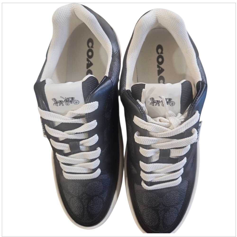 Coach Clip Court Low Top Sneaker in Black Signature Canvas NWT sz 8.5 & 9.5 - Picture 11 of 12